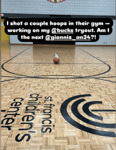 Snowman on basketball