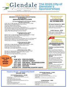 Glendale Sponsorships Graphic