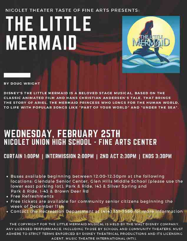 Taste of Fine Arts- The Little Mermaid